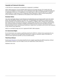 Copyright and Trademark Information
© 2016 SAS IP, Inc. Unauthorized use, distribution or duplication is prohibited.
ANSYS, A