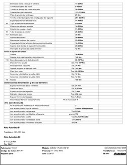 Bomba de aceite a bloque de cilindros
17-23 Nm
 
Tornillos del cárter del aceite
8-10 Nm
 
Tornillo de drenaje del cárter del