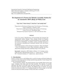 International Journal of Advanced Mechanical Engineering. 
ISSN 2250-3234 Volume 4, Number 4 (2014), pp. 471-476 
© Research