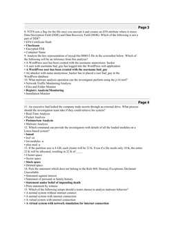Page 3
8. NTFS sets a flag for the file once you encrypt it and creates an EFS attribute where it stores
Data Decryption