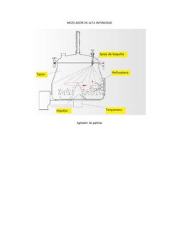 MEZCLADOR DE ALTA INTENSIDAD 
 
Agitador de paletas 
