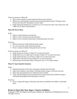 Return To Running Protocol.pdf Brigham & Women's Hospital - Return To Sports Guidelines | PDF ...