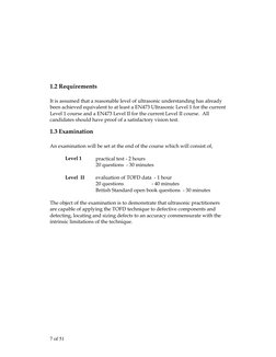 7 of 51  
 
 
 
 
1.2 Requirements 
 
It is assumed that a reasonable level of ultrasonic understanding has already 
been a