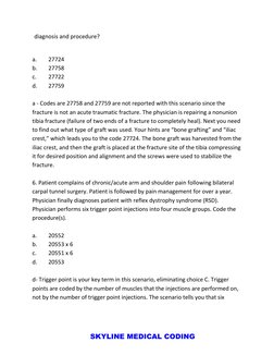 Musculoskeletal 20,000 Series CPT Questions With Answers-Cpc | PDF ...