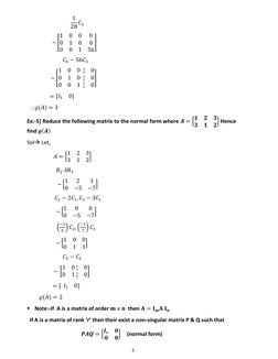 Normal Form and Rank of Matrices | PDF | Matrix (Mathematics) | Linear ...