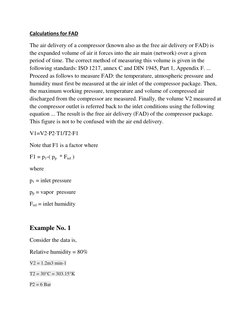 Calculating Free Air Delivery (FAD) | PDF | Mechanical Engineering ...