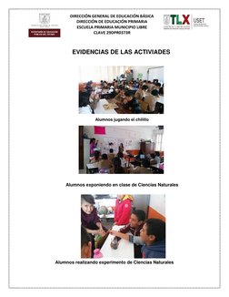 DIRECCIÓN GENERAL DE EDUCACIÓN BÁSICA 
DIRECCIÓN DE EDUCACIÓN PRIMARIA 
ESCUELA PRIMARIA MUNICIPIO LIBRE 
CLAVE 29DPR0373R
