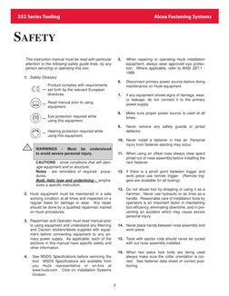 352 Series Tooling                                                                                 Alcoa Fastening Systems
3