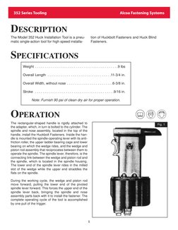 352 Series Tooling                                                                                 Alcoa Fastening Systems
5