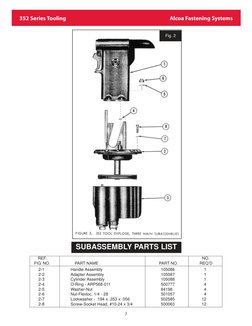 352 Series Tooling                                                                                 Alcoa Fastening Systems
7