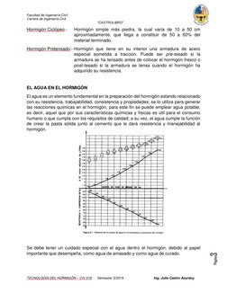 Facultad de Ingeniería Civil 
Carrera de Ingeniería Civil 
 
“CASTROLIBRO” 
 
TECNOLOGÍA DEL HORMIGÓN – CIV 218 
Semestre: 2/