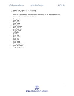 Ab Initio String Functions Guide | PDF | String (Computer Science ...