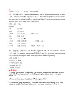 LEGv8 Assembly Code Solutions | PDF | Digital Technology | Computer ...