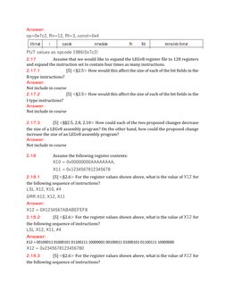 LEGv8 Assembly Code Solutions | PDF | Digital Technology | Computer ...