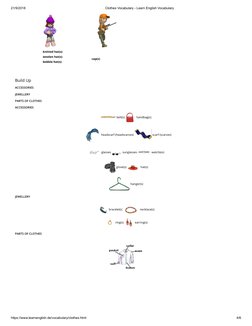 English Clothing Vocabulary Guide | PDF | Sweater | Consumer Goods