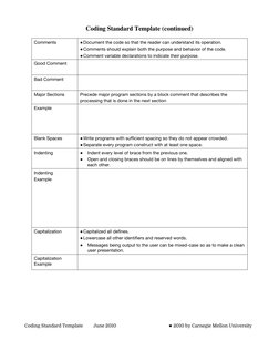 Coding Standards Template Guide | PDF | Variable (Computer Science ...