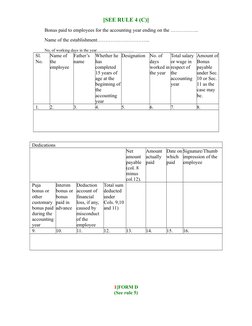 Bonus Return Form D.pdf Bonus Forms A to D Overview | PDF | Tax Refund | Public Finance