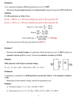 DC Generator Problem Solutions | PDF | Electric Motor | Power (Physics)