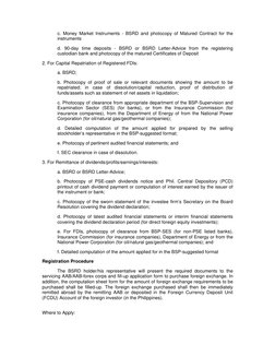 BSP Registration for Foreign Investments | PDF | Stocks | Securities ...