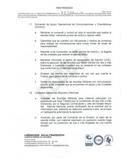 RESTRINGIDO
CONT,NUAC,ÓN  DE  LA  D,RECT,VA  PERMANENTE  NO.  m,2¡íSEMPLE#E  COLUMNAS  MOTOR,ZAp5&S9 gÁÉÁ
ESCOLTAS DE  MATERI