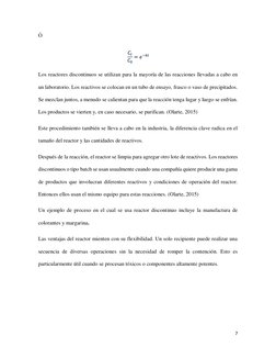7 
 
Ó  
 
Los reactores discontinuos se utilizan para la mayoría de las reacciones llevadas a cabo en 
un laboratorio. Los