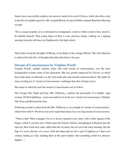 Stream of Consciousness in Joyce and Woolf | PDF | Ulysses (Novel)
