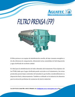 Cra. 65 # 75-32 B. Caribe PBX.: 444 02 13 Medellín. Col. info@aguatec.com.co www.aguatec.com.co Pag. 1