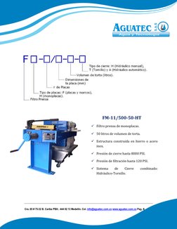 Cra. 65 # 75-32 B. Caribe PBX.: 444 02 13 Medellín. Col. info@aguatec.com.co www.aguatec.com.co Pag. 4 
 
 
 
 
 
 
FM-11