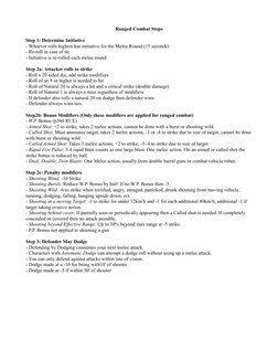 Rifts Combat Initiative and Rules | PDF | Missile | Defender ...