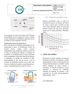 Montacargas y Minicargadores 
Código:  EP_8T_# 18 
Pautas para exposición profesional 
Resumen o Trabajo 
Escrito  
Fecha:
