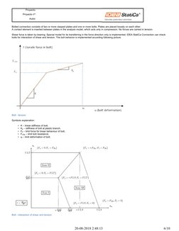 Proyecto:
Proyecto nº:
Autor:
Bolted connection consists of two or more clasped plates and one or more bolts. Plates are plac