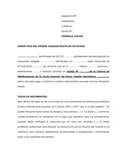 Expediente Nº: 
 
 
 
 
 
 
 
                    Especialista: