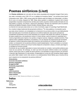 Poemas sinfónicos (Liszt)  
Los ​Poemas sinfónicos ​son una serie de trece obras orquestales del compositor húngaro Franz Lis