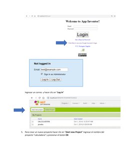 Ingresar un correo  y hacer clic en “Log In” 
 
5. Para crear un nuevo proyecto hacer clic en “Start new Project” Ingresar