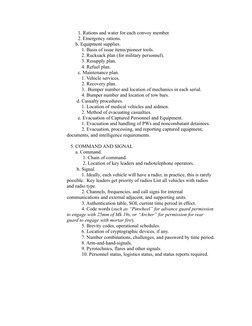 Reconnaissance Operational Order Army Convoy Operation Order Template | PDF | Land Mine | Reconnaissance