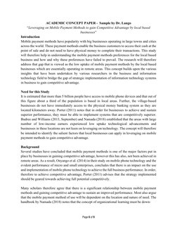 Writing a Concept Paper by Dr. Lango | PDF | Competitive Advantage ...