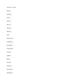 Overview of Rajput Clans and Lineages | PDF