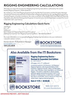RIGGING ENGINEERING CALCULATIONS
We hope you enjoy this excerpt from Rigging Engineering Calculations, authored by the world’