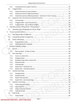 Rigging Engineering Calculations 
Page 2 
4.3.1 
Calculating vertical support reactions ..................................