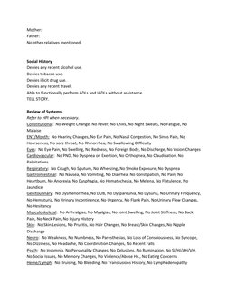 Nursing Admission Note Template | PDF | Symptoms And Signs | Medicine