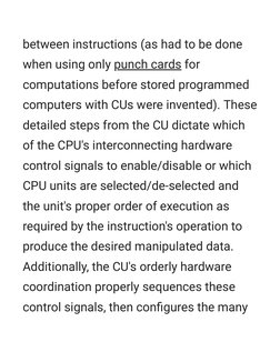 between instructions (as had to be done
when using only punch cards  (https://en.m.wikipedia.org/wiki/Plugboard#Unit_record_e