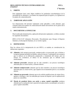 REGLAMENTO TÉCNICO CENTROAMERICANO            
            RTCA 
67.04.50:17 
 
                                        1ra R