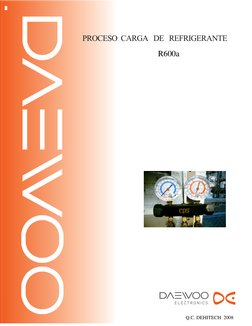 PROCESO  CARGA   DE   REFRIGERANTE
R600a
Q.C. DEHITECH  2008
