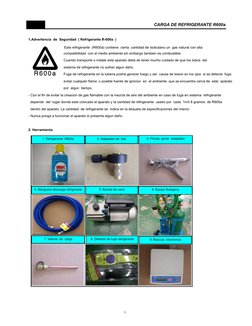 1.Advertencia  de  Seguridad  ( Refrigerante R-600a  )
Este refrigerante  (R600a) contiene  cierta  cantidad de Isobutano un