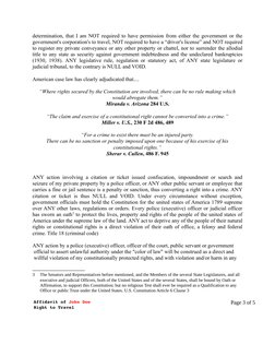 determination, that I am NOT required to have permission from either the government or the
government's corporation's to trav