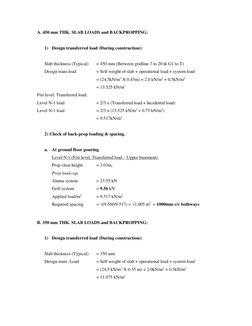 Back Propping Design Calculations | PDF | Stress (Mechanics) | Building ...