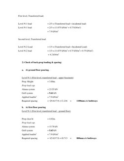 Back Propping Design Calculations | PDF | Stress (Mechanics) | Building ...