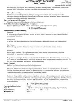 Paint Thinner Safety Data Sheet | PDF | Personal Protective Equipment ...