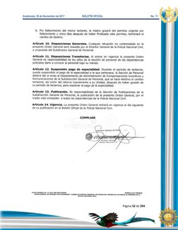 Guatemala, 30 de Noviembre de 2017 
   BOLETÍN OFICIAL 
                                         No. 11. 
 
Página 52 de 294