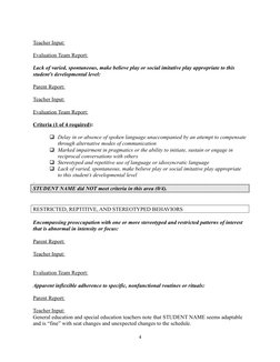Autism Evaluation Report Summary | PDF | Autism Spectrum | Disability